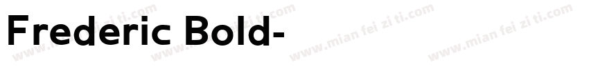 Frederic Bold字体转换
